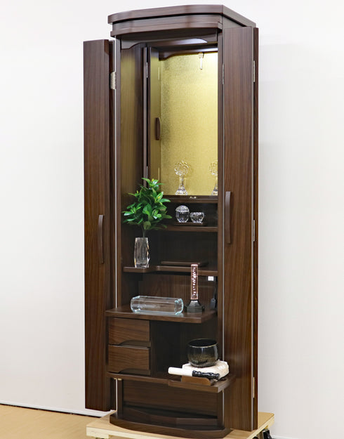 Soka Gakkai Furniture-style Buddhist Altar "Collect" Manually-operated cabinet door Available in 2 colors